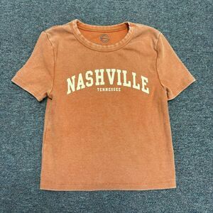 Social Culture Nashville Tennessee Ribbed Short Sleeve Shirt Size Medium